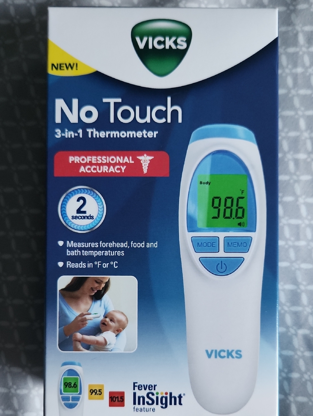 Vicks No Touch 3-in-1 Thermometer